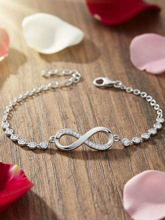 Silver Bracelet for Women - Infinity Bracelet