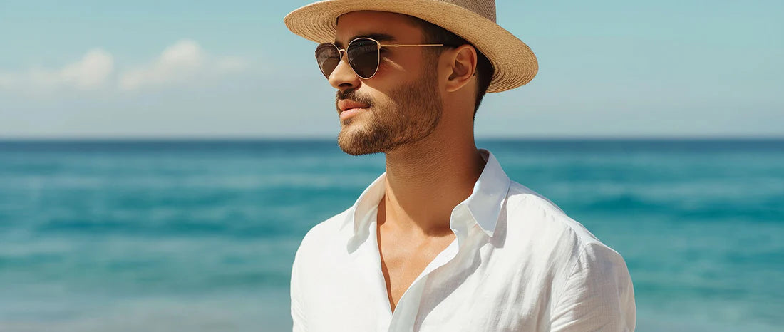 CREEK Trendy Metal frame Sunglasses for Men Retro Polygon Sun Glasses Luxury Classic Shades