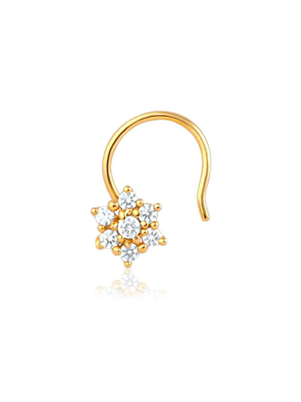Floral Nose Ring for Womens