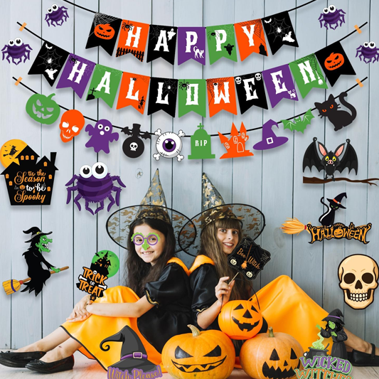 Party Propz Happy Halloween Banner