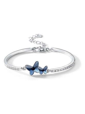 Plated Cubic Zirconia Charm Bracelet