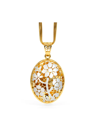 Drop gold earrings