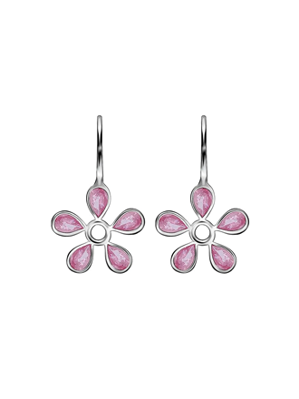 Pink Dahlia Earrings