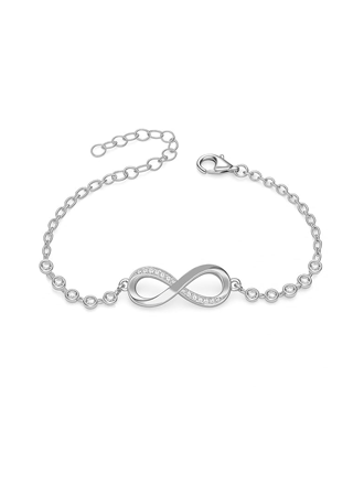 Silver Bracelet for Women - Infinity Bracelet