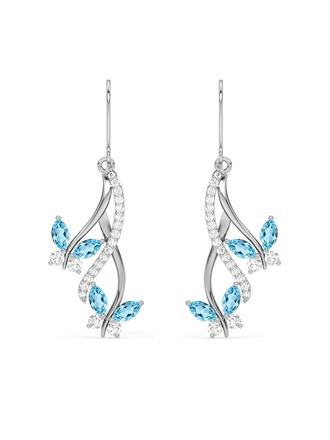 Sterling Silver Butterfly Pendant Earring