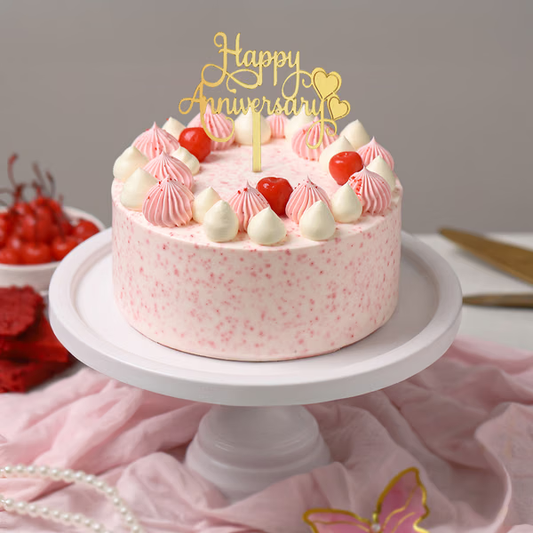 Vanilla & Strawberry Cake