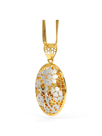 Drop gold earrings