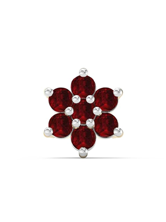 18K Gold Plated Floral Radiance Nose Pin