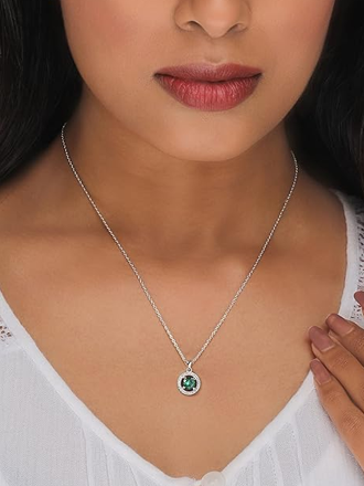 Green Shining Halo Pendant