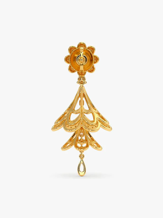 Gemstone jhumkas