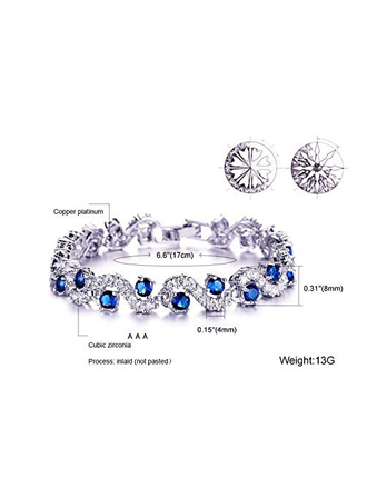 Silver Plated Stylish Bracelet Gifts for Girls