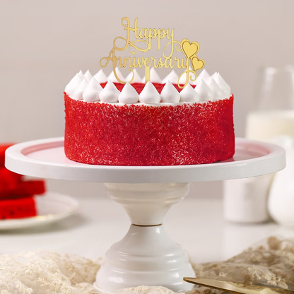 Crimson Love Anniversary Red Velvet Cake