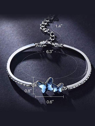 Plated Cubic Zirconia Charm Bracelet
