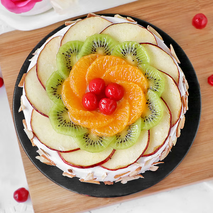 Fruit Burst Almond Cake