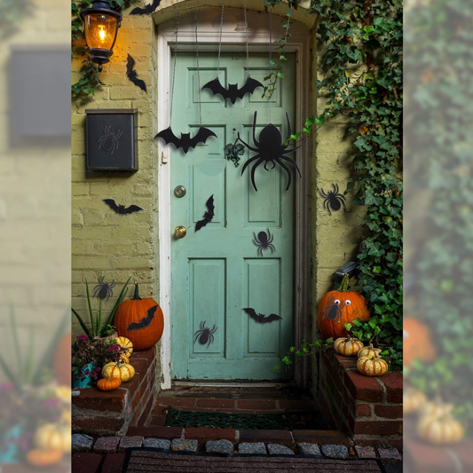 Incrizma Halloween Bat and Spider Wall Decorations