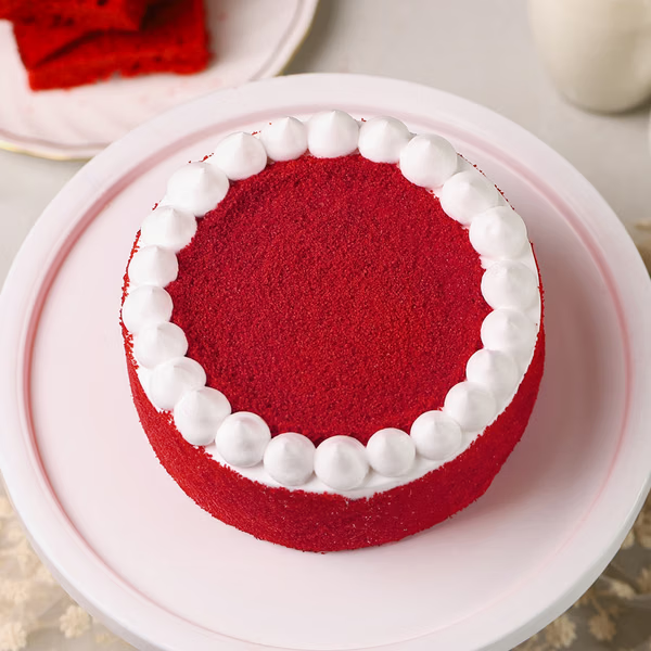 Crimson Love Anniversary Red Velvet Cake