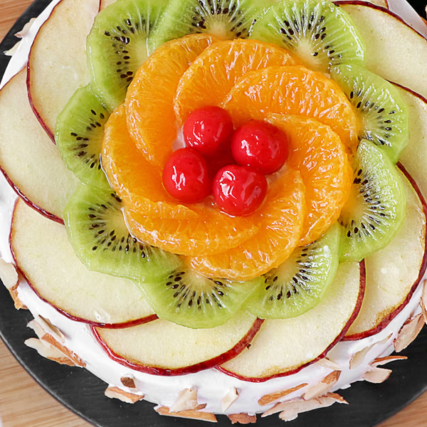 Fruit Burst Almond Cake