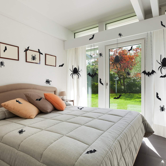 Incrizma Halloween Bat and Spider Wall Decorations
