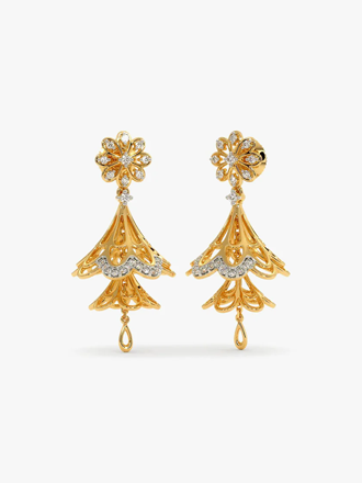 Gemstone jhumkas