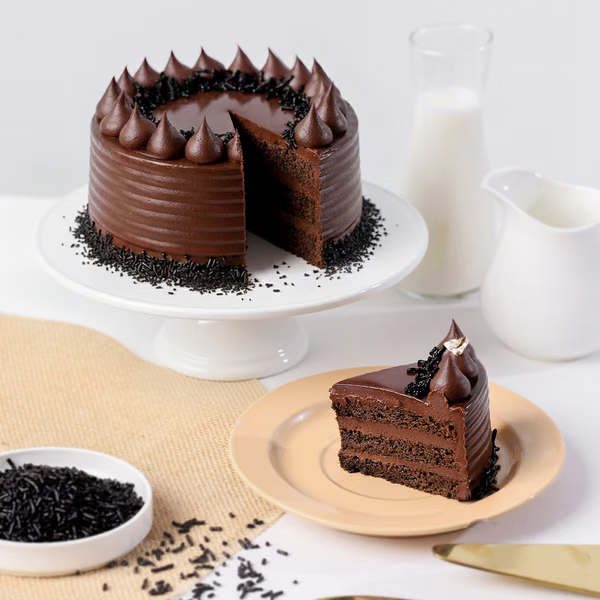 Decadent Chocolate Truffle Cake