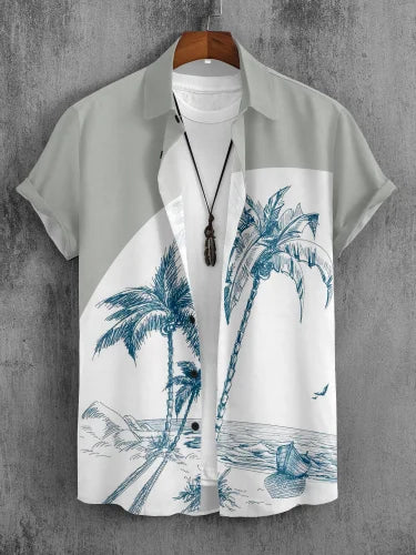 GRECIILOOKS Co-ord for Men – T-Shirt  | Summer Loungewear, Beachwear