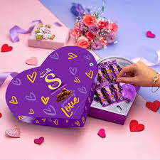Cadbury Dairy Milk Silk Heart Shaped  Box Chocolate Bars