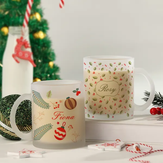 Set of 2 Personalized Christmassy Mugs