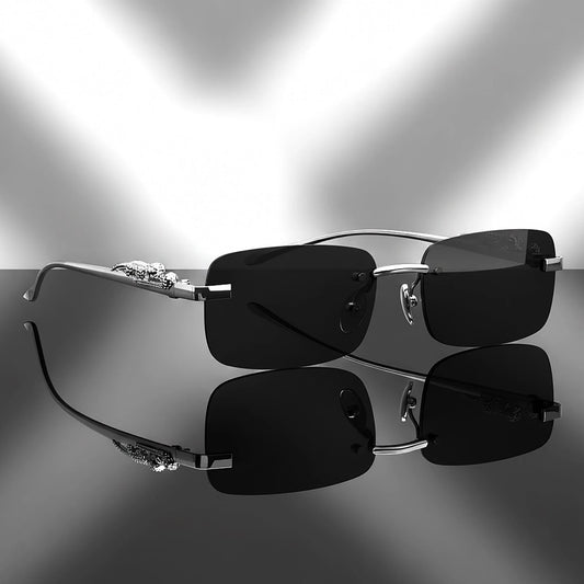 ROADWAY UV Protection Rectangular Sunglasses (Free Size) (For Men & Women, Black)